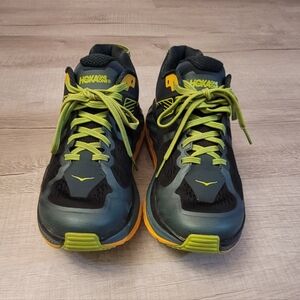 HOKA Kids' Green & Black Athletic Shoes